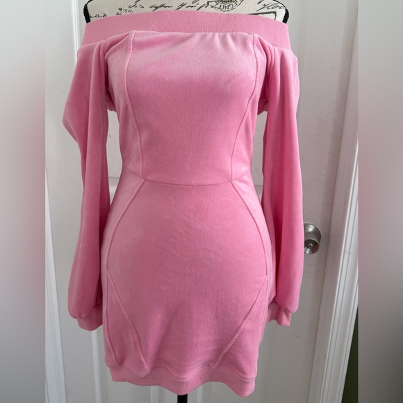 Fashion Nova Pink Off-Shoulder Dress - Picture 6 of 15